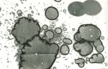 Sanat noktası soyutlaması. Soyut sanatın dokusu ve arkaplanı. Kabarcıklar ve lekeler. Alkolik mürekkep ve suluboya. Modern ve yeni stil