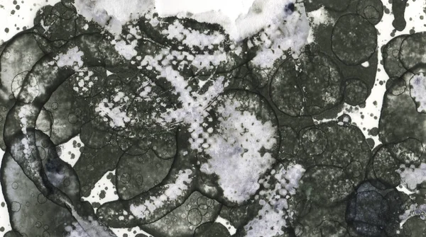 Sanat noktası soyutlaması. Soyut sanatın dokusu ve arkaplanı. Kabarcıklar ve lekeler. Alkolik mürekkep ve suluboya. Modern ve yeni stil