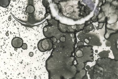 Sanat noktası soyutlaması. Soyut sanatın dokusu ve arkaplanı. Kabarcıklar ve lekeler. Alkolik mürekkep ve suluboya. Modern ve yeni stil