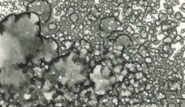 Sanat noktası soyutlaması. Soyut sanatın dokusu ve arkaplanı. Kabarcıklar ve lekeler. Alkolik mürekkep ve suluboya. Modern ve yeni stil