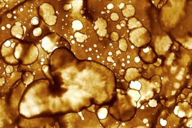 Kahve lekesi dokusu. Soyut noktalar. Psikolojik resimler. Soyut baloncuklar.