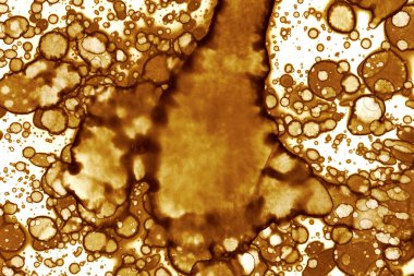 Kahve lekesi dokusu. Soyut noktalar. Psikolojik resimler. Soyut baloncuklar.