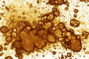 Kahve lekesi dokusu. Soyut noktalar. Psikolojik resimler. Soyut baloncuklar.