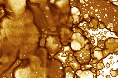 Kahve lekesi dokusu. Soyut noktalar. Psikolojik resimler. Soyut baloncuklar.