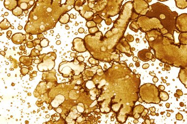 Kahve lekesi dokusu. Soyut noktalar. Psikolojik resimler. Soyut baloncuklar.