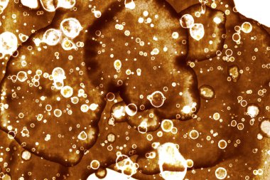 Kahve lekesi dokusu. Soyut noktalar. Psikolojik resimler. Soyut baloncuklar.