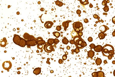 Kahve lekesi dokusu. Soyut noktalar. Psikolojik resimler. Soyut baloncuklar.