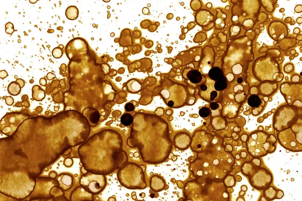 Coffee Stain Texture Abstract Spots Psychological Pictures Abstract Bubbles — Stock Photo, Image