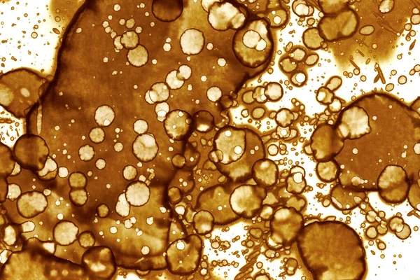 Kahve lekesi dokusu. Soyut noktalar. Psikolojik resimler. Soyut baloncuklar.