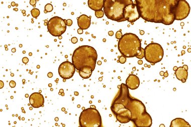 Kahve lekesi dokusu. Soyut noktalar. Psikolojik resimler. Soyut baloncuklar.