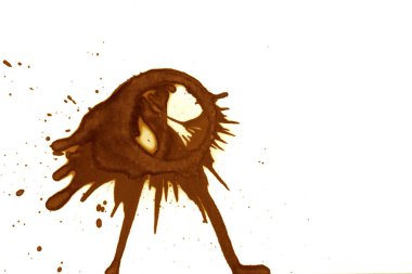 Kahve lekesi dokusu. Soyut noktalar. Psikolojik resimler. Soyut baloncuklar.