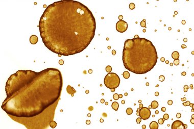 Kahve lekesi dokusu. Soyut noktalar. Psikolojik resimler. Soyut baloncuklar.