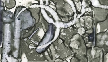 Sanat noktası soyutlaması. Soyut sanatın dokusu ve arkaplanı. Kabarcıklar ve lekeler. Alkolik mürekkep ve suluboya. Modern ve yeni stil