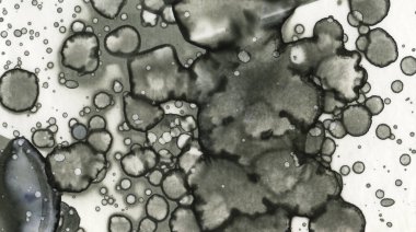 Sanat noktası soyutlaması. Soyut sanatın dokusu ve arkaplanı. Kabarcıklar ve lekeler. Alkolik mürekkep ve suluboya. Modern ve yeni stil