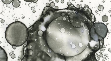 Sanat noktası soyutlaması. Soyut sanatın dokusu ve arkaplanı. Kabarcıklar ve lekeler. Alkolik mürekkep ve suluboya. Modern ve yeni stil