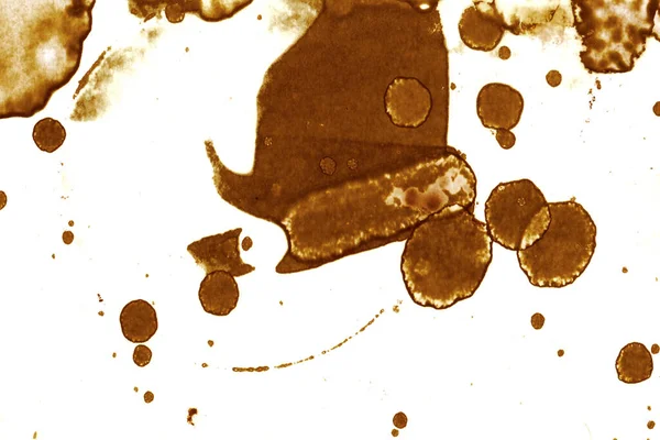 Kaffeeflecktextur Vorhanden Abstrakte Flecken Psychologische Bilder Abstrakte Blasen — Stockfoto