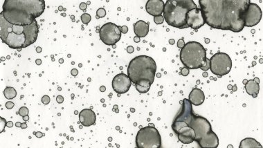 Sanat noktası soyutlaması. Soyut sanatın dokusu ve arkaplanı. Kabarcıklar ve lekeler. Alkolik mürekkep ve suluboya. Modern ve yeni stil