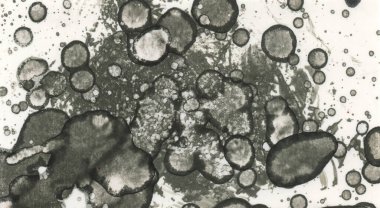 Sanat noktası soyutlaması. Soyut sanatın dokusu ve arkaplanı. Kabarcıklar ve lekeler. Alkolik mürekkep ve suluboya. Modern ve yeni stil