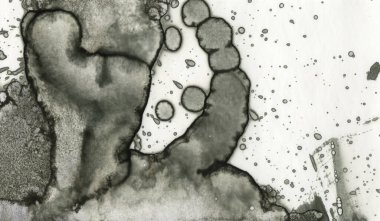 Sanat noktası soyutlaması. Soyut sanatın dokusu ve arkaplanı. Kabarcıklar ve lekeler. Alkolik mürekkep ve suluboya. Modern ve yeni stil