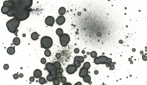 Kunstspot Abstractie Textuur Achtergrond Van Abstracte Kunst Bubbels Vlekken Alcoholische — Stockfoto