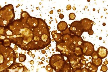 Kahve lekesi dokusu. Soyut noktalar. Psikolojik resimler. Soyut baloncuklar.