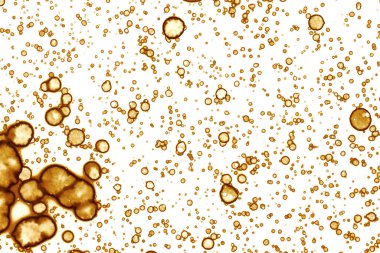 Kahve lekesi dokusu. Soyut noktalar. Psikolojik resimler. Soyut baloncuklar.