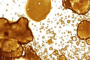 Kahve lekesi dokusu. Soyut noktalar. Psikolojik resimler. Soyut baloncuklar.