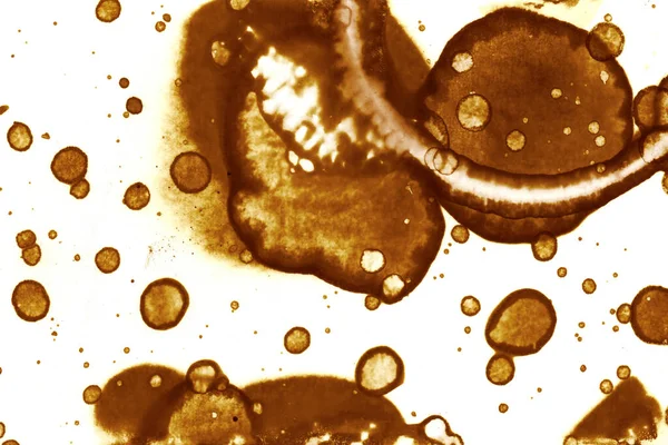 Coffee Stain Texture Abstract Spots Psychological Pictures Abstract Bubbles — Stock Photo, Image