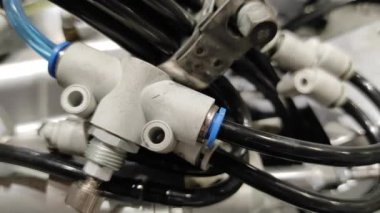 Endüstriyel mekanizmalar. Soyut arkaplan. Üretim süreci. Modern üretim. Yenilik