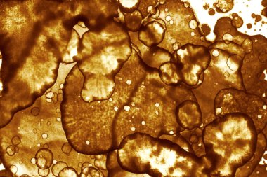 Kahve lekesi dokusu. Soyut noktalar. Psikolojik resimler. Soyut baloncuklar.