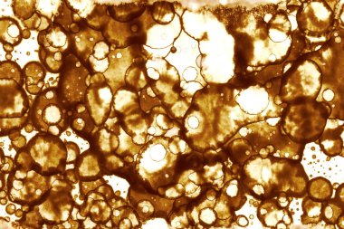 Kahve lekesi dokusu. Soyut noktalar. Psikolojik resimler. Soyut baloncuklar.