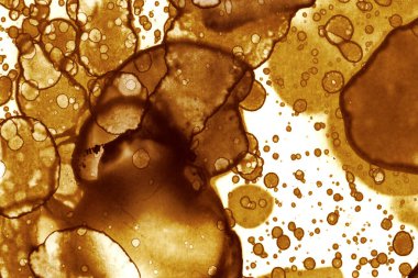 Kahve lekesi dokusu. Soyut noktalar. Psikolojik resimler. Soyut baloncuklar.