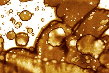 Kahve lekesi dokusu. Soyut noktalar. Psikolojik resimler. Soyut baloncuklar.