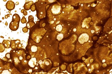 Kahve lekesi dokusu. Soyut noktalar. Psikolojik resimler. Soyut baloncuklar.