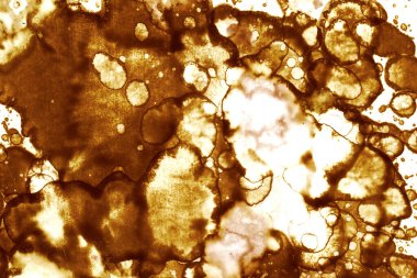 Kahve lekesi dokusu. Soyut noktalar. Psikolojik resimler. Soyut baloncuklar.