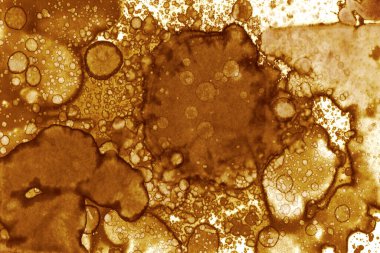 Kahve lekesi dokusu. Soyut noktalar. Psikolojik resimler. Soyut baloncuklar.