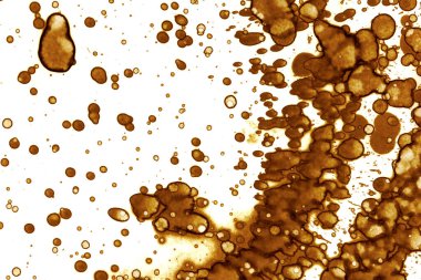 Kahve lekesi dokusu. Soyut noktalar. Psikolojik resimler. Soyut baloncuklar.