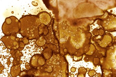 Kahve lekesi dokusu. Soyut noktalar. Psikolojik resimler. Soyut baloncuklar.