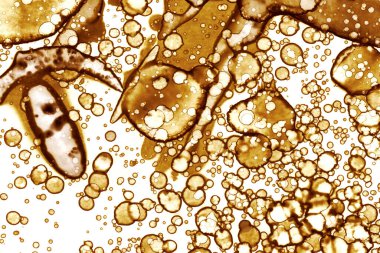 Kahve lekesi dokusu. Soyut noktalar. Psikolojik resimler. Soyut baloncuklar.