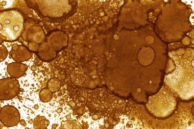 Kahve lekesi dokusu. Soyut noktalar. Psikolojik resimler. Soyut baloncuklar.