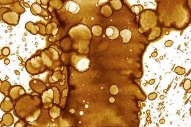 Kahve lekesi dokusu. Soyut noktalar. Psikolojik resimler. Soyut baloncuklar.