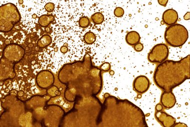 Kahve lekesi dokusu. Soyut noktalar. Psikolojik resimler. Soyut baloncuklar.