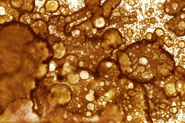 Kahve lekesi dokusu. Soyut noktalar. Psikolojik resimler. Soyut baloncuklar.