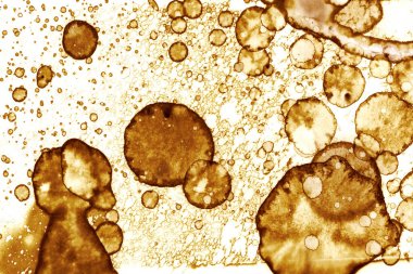 Kahve lekesi dokusu. Soyut noktalar. Psikolojik resimler. Soyut baloncuklar.