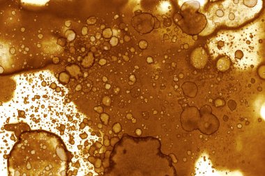 Kahve lekesi dokusu. Soyut noktalar. Psikolojik resimler. Soyut baloncuklar.