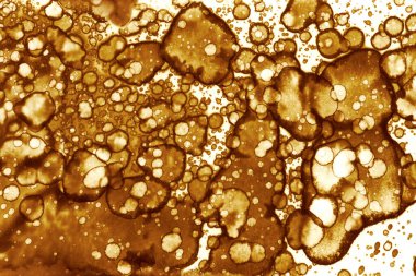 Kahve lekesi dokusu. Soyut noktalar. Psikolojik resimler. Soyut baloncuklar.