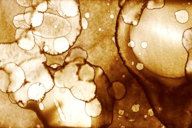 Kahve lekesi dokusu. Soyut noktalar. Psikolojik resimler. Soyut baloncuklar.