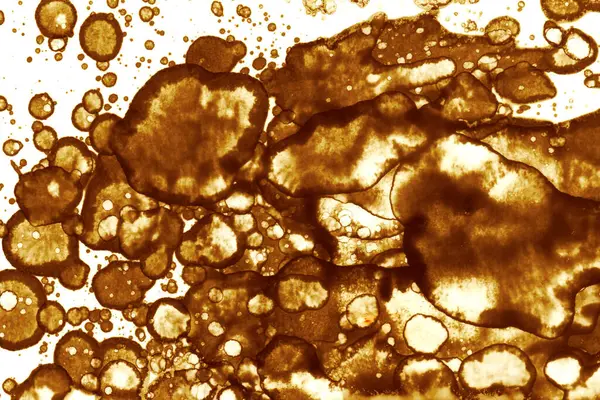 Kahve lekesi dokusu. Soyut noktalar. Psikolojik resimler. Soyut baloncuklar.