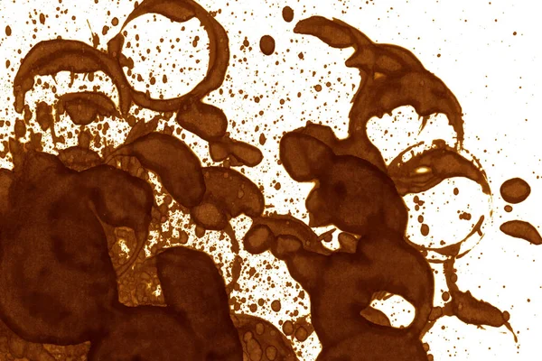 Kahve lekesi dokusu. Soyut noktalar. Psikolojik resimler. Soyut baloncuklar.