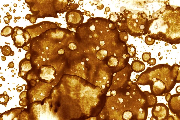 Kahve lekesi dokusu. Soyut noktalar. Psikolojik resimler. Soyut baloncuklar.